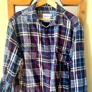 Blue flannel shirt
